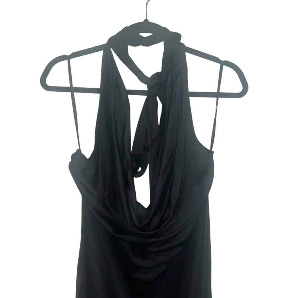 Stone Cold Fox X REVOLVE Amelia Halter Maxi Gown In Black